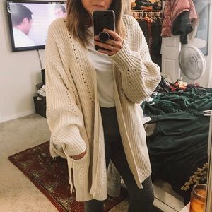 Free People Oversized Cardigan with Pockets
